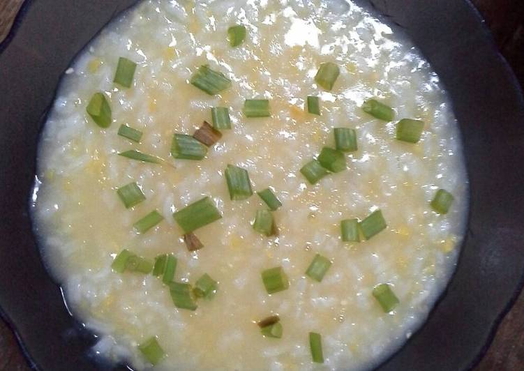 Resep 🌽Bubur nasi jagung simple🌽 yang Sempurna