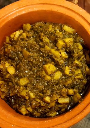 A picture of Aloo methi.