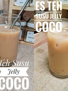Foto resep Teh Susu Jelly Coco/Es Teh Susu Jelly Coco