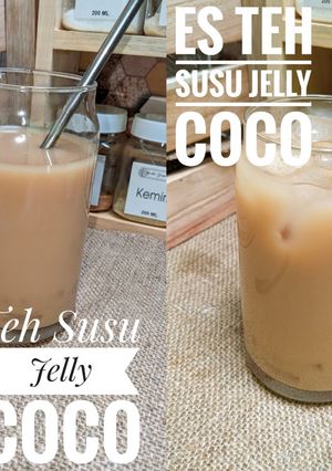Foto resep Teh Susu Jelly Coco/Es Teh Susu Jelly Coco