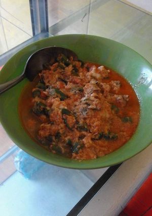Foto resep Kapaker (Kacang Panjang dan Kerang) Bumbu Kare No Serai No Santan