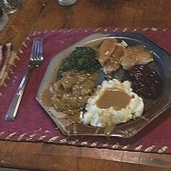 A picture of Rybak's Thanksgiving dinner.