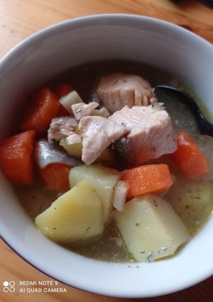 Lazac leves recept fotója