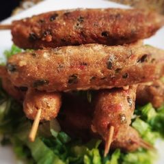A picture of Bread Seekh Kebab.