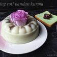 Puding roti pandan kurma