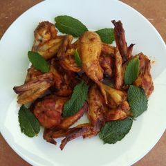 A picture of Grilled hot wings.