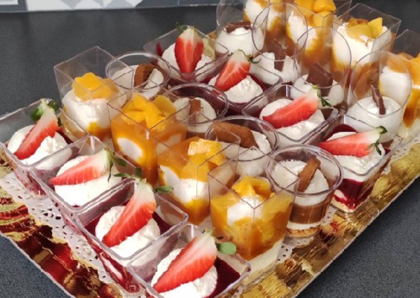 Verrines crème mascarpone