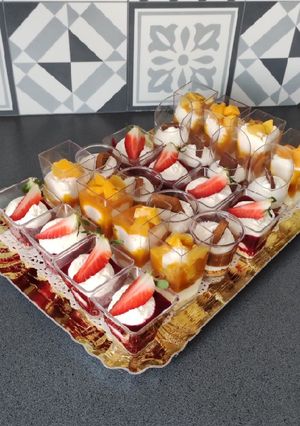 Une photo de Verrines crème mascarpone