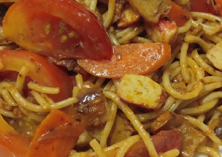 Cara Mudah Buat Spaghetti Sardin, Tak Sangka Sedap Gila! yang Praktis