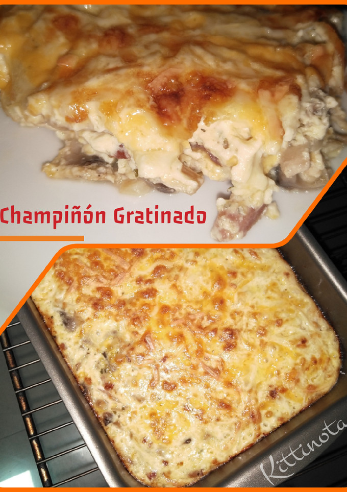 Una foto de Champiñones gratinados (Thermomix)