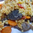 Arroz meloso Campero con Setas, lomo y pollo