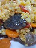 Arroz meloso Campero con Setas, lomo y pollo