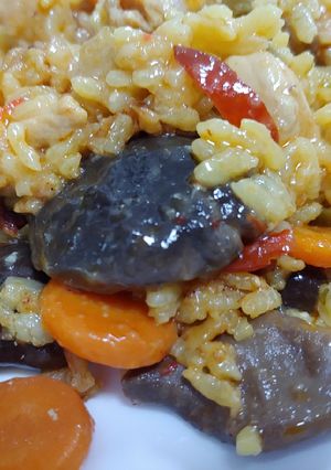 Foto principal de Arroz meloso Campero con Setas, lomo y pollo