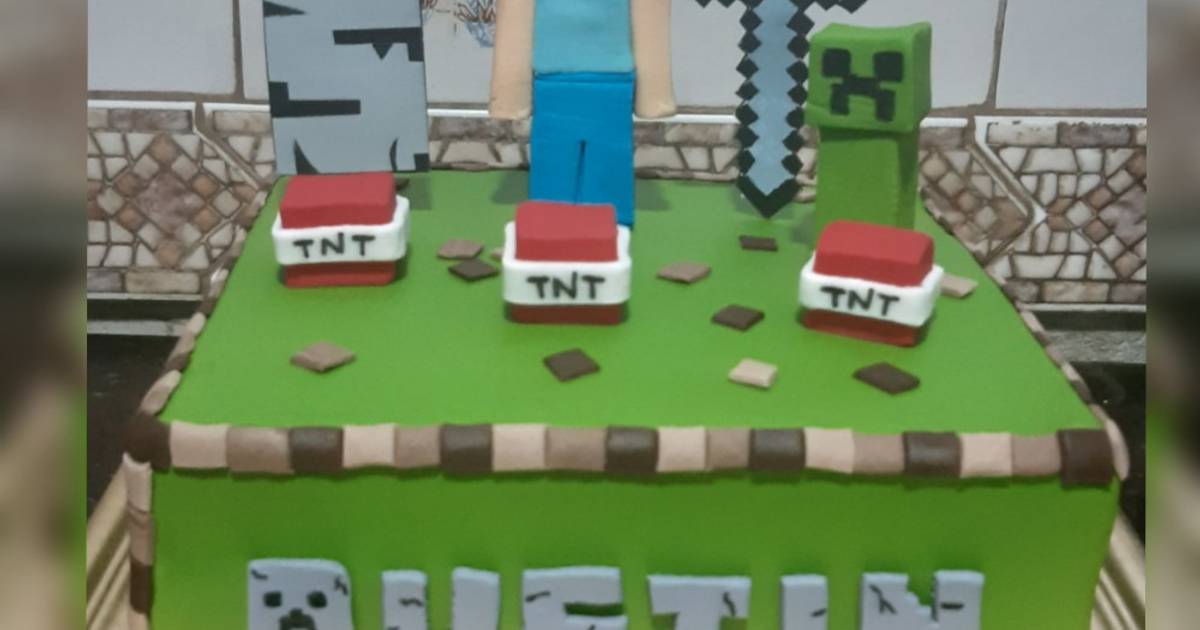 Confinar Artista Alegaciones Torta Minecraft Receta de Vicky Ardino 🌹- Cookpad