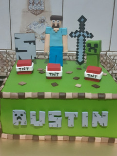 Una foto de Torta Minecraft