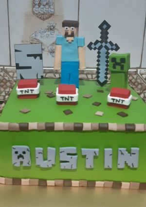 Una foto de Torta Minecraft