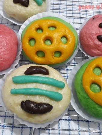 Langkah Mudah untuk Menyiapkan Resep 183.Bakpao motif isi ayam yang Bisa Manjain Lidah Anti Ribet, Sempurna