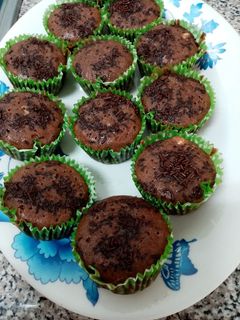 Una foto de Magdalenas de chocolate