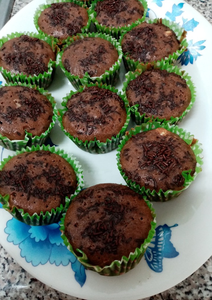 Una foto de Magdalenas de chocolate