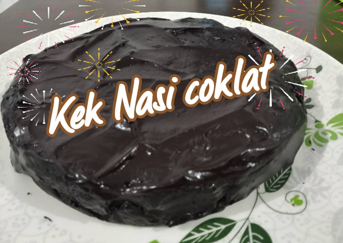 Kek Nasi coklat