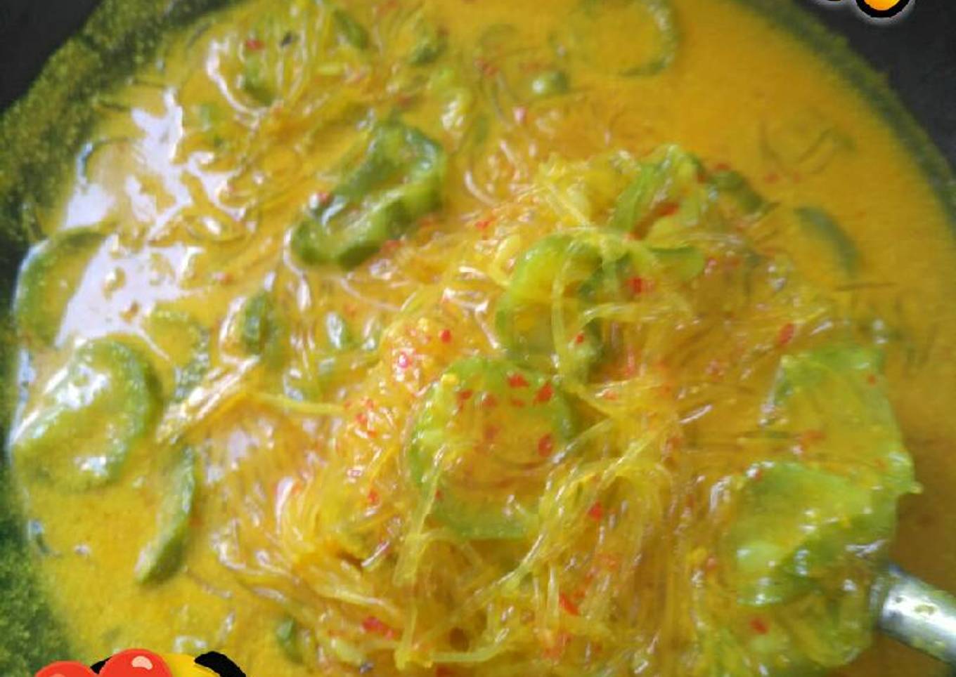 Sayur gambas mie santan
