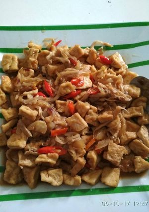 Foto resep Tumisan jamur tahu