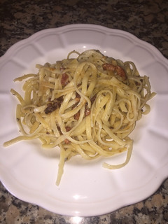 Una foto de Espaguetis a la carbonara