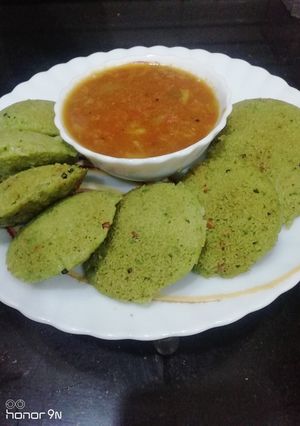 A picture of Fresh Pea's Idli.