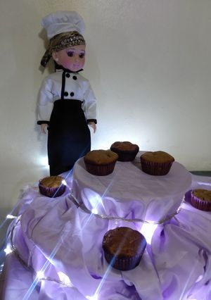 Una foto de Muffin de manzana y canela