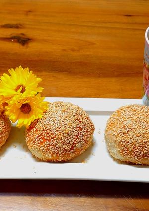 A picture of Pepper Pork Buns (Baked Version).