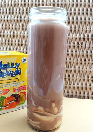 Foto resep Es Choco Hazelnut Pudding