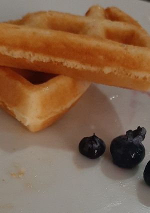 Una foto de Waffles esponjosos (ingrediente secreto)