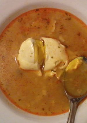 Tojásleves recept (köménymaggal) recept fotója