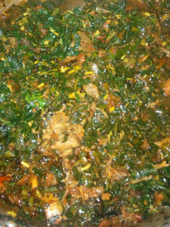 A picture of Edikaikong soup.