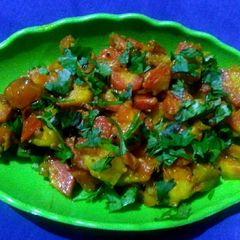 A picture of Aalu gajar ki sbzi...