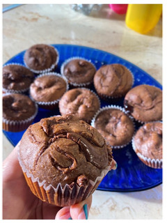 Nutellás-banános muffin🧁🍫🍌 recept fotója