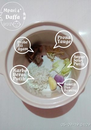 Foto resep Mpasi 4* untuk bayi 6bulan