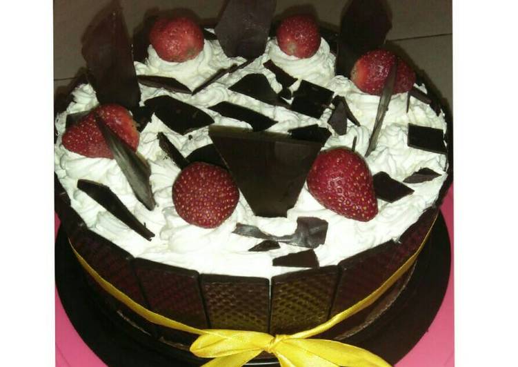 Black fores panggang/cake ultah