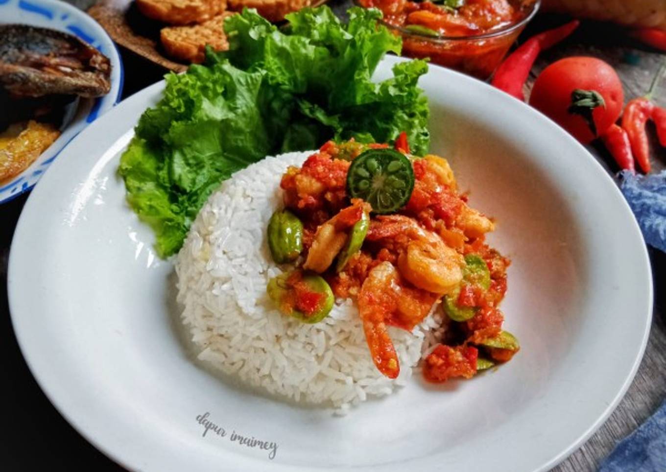 Sego Sambel Udang Pete