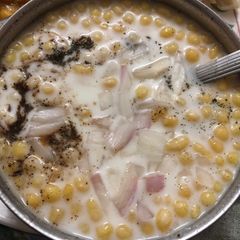 A picture of Onion boondi raita.
