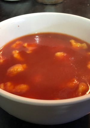 Paradicsomleves csipetkével recept fotója