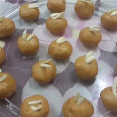 Gram Flour or Besan Laddus A picture of Gram Flour or Besan Laddus.