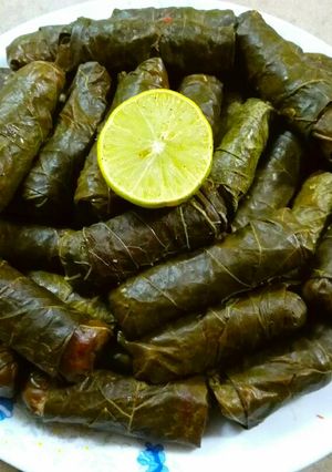 A picture of Stuffed Grape Leaves.