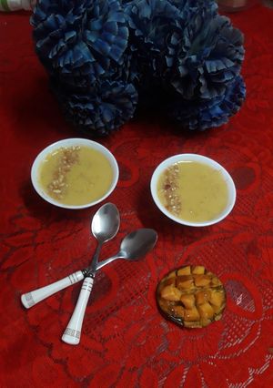 A picture of Mango millet kheer(mango millet kheer recipe in english).