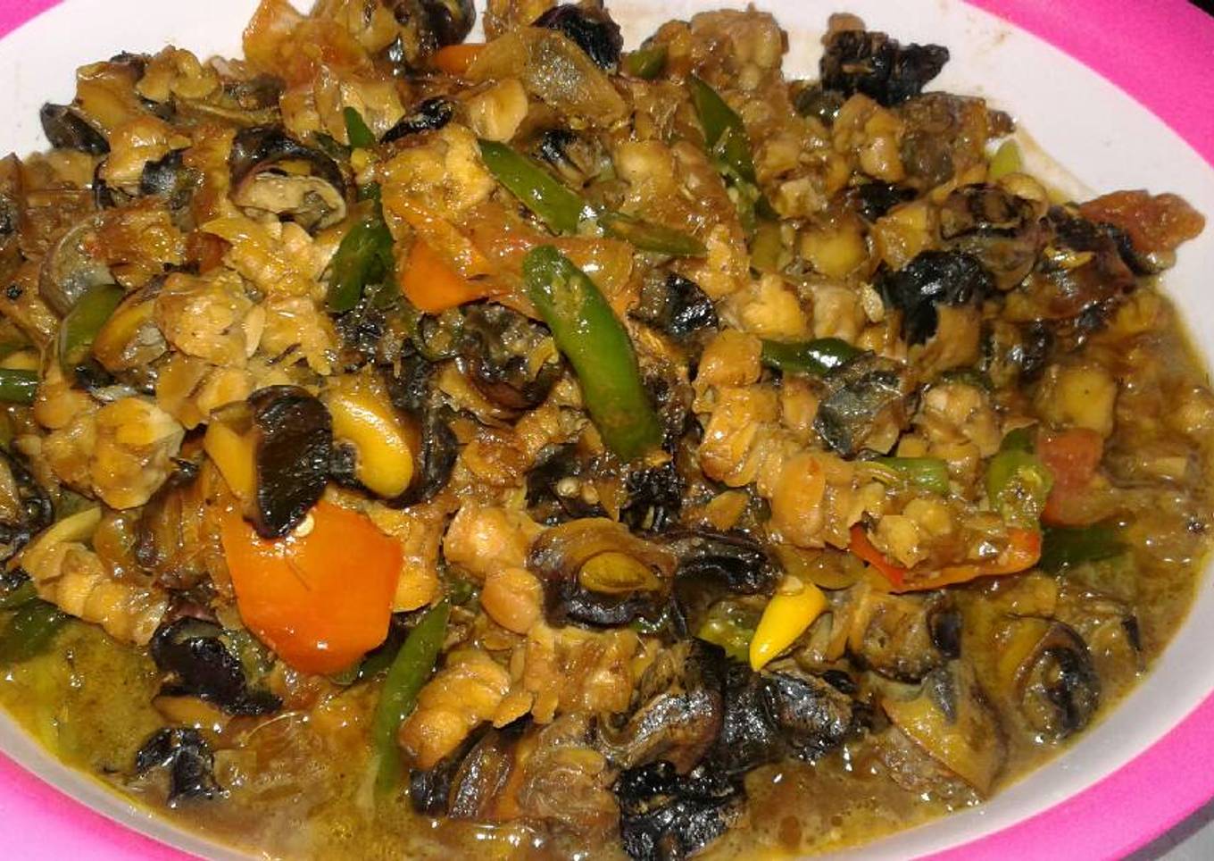 Tongseng Keong pedas