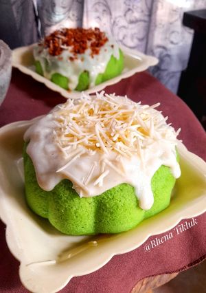 Foto resep Bolu Pandan Vla Keju