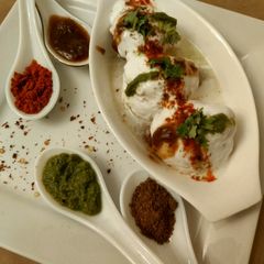 Sweet and Tangy Dahi Wadas A picture of Sweet and Tangy Dahi Wadas.