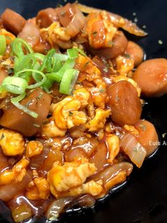 Foto resep Sosis Telur Asam Manis