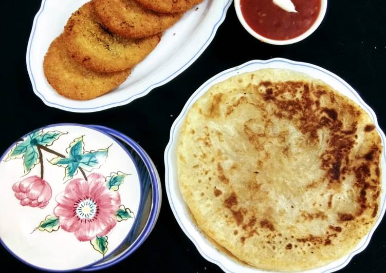 Steps to Make Super Quick Homemade Chicken cutlas with paratha