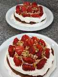 Pavlova con frutillas